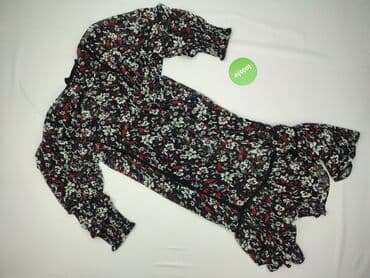 zara sukienka w kwiaty z bufiastymi rękawami: Zara, Women`s dress, size M — 3