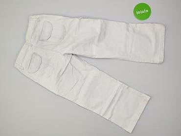 biale jeansy: Spodnie cargo damskie, rozmiar M — 3