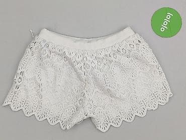 biale spodnie materialowe: Szorty damskie, rozmiar S — 3