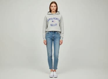 bluzy świąteczne dla rodziny: Gina Tricot, Bluza z kapturem damska, rozmiar XS — 7