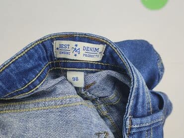 legginsy z paskiem po boku: Spodnie jeansowe, 2-3 lat, 98, stan - Bardzo dobry — 4