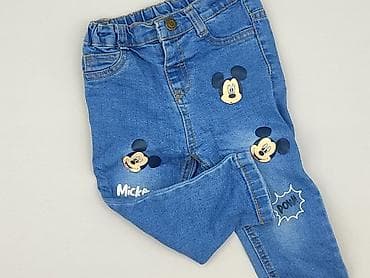 pull and bear baggy dresy: Spodnie jeansowe, Disney, 12-18 miesięcy, stan - Bardzo dobry — 1