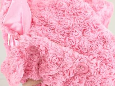srebrna sukienka dla dziewczynki: Children's fur coat George, 2-3 years, Synthetic fabric, condition - Very good — 6