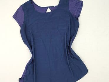 niebieskie sukienki plus size: Bluzka damska, rozmiar S — 1