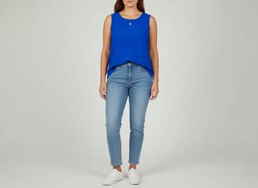 srebrne bluzki wieczorowe: Bluzka damska, rozmiar XL — 6