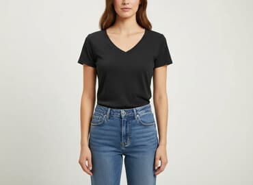 t shirty z dekoltem v allegro: T-shirt damski, rozmiar S — 1