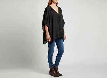 sinsay kamizelka garniturowa: Sinsay, Ponczo damskie, rozmiar One size — 9