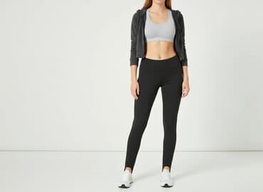 sinsay legginsy prążkowane: Sinsay, Legginsy Sportowe damskie, rozmiar M — 1