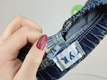 spodnie plus size: Spodnie jeansowe, 6-9 miesięcy, stan - Idealny — 4