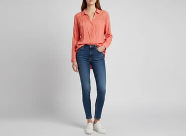 koszula satynowa rozowa: Koszula damska, rozmiar S — 6