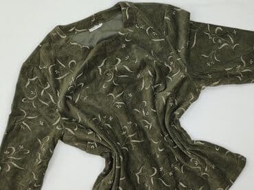 khaki bluzki: Janina, Bluzka damska, rozmiar 6XL — 2