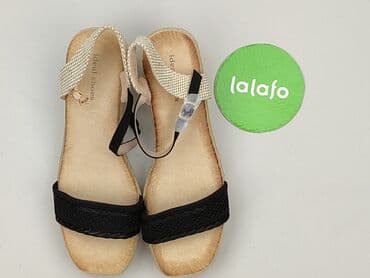 sandały simen na koturnie: Ideal Shoes, Sandały damskie, rozmiar 41 — 2
