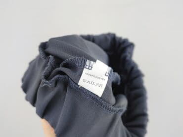 szare szerokie jeansy: Spodnie materiałowe damskie, rozmiar S — 5