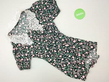 zara sukienka w kwiaty z bufiastymi rękawami: Zara, Women`s dress, size M — 2