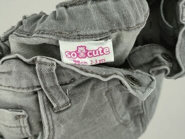 stradivarius woskowane spodnie: Spodnie jeansowe, So cute, 2-3 lat, 92/98, stan - Bardzo dobry — 4