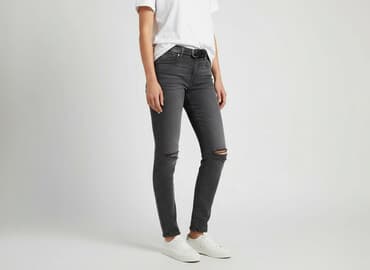 czarne skinny jeans: Jeansy damskie, rozmiar L — 7