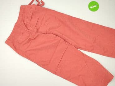 różowe spodnie dresowe: Material trousers for women, size M (EU 38) — 3