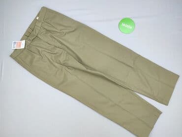 szerokie spodnie khaki: Spodnie materiałowe damskie, M — 2