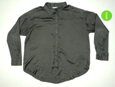 szara bluzka h m: H&M, Koszula damska, rozmiar L — 3