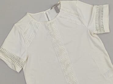 bluzka z kwiatem 3d h: H&M, Women's blouse, size XS (EU 34) — 1