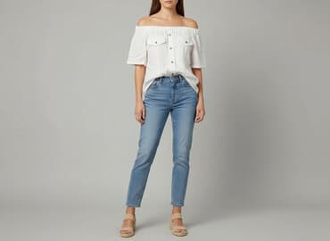 zalando bluzki z krótkim rękawem: Bluzka damska, rozmiar S — 1