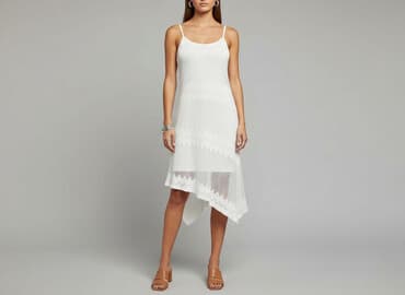 sukienka koronkowa biała boho: Look, Sukienka damska, rozmiar S — 6