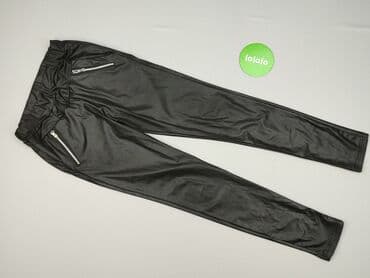 zara woskowane spodnie: Material trousers for women, size S (EU 36) — 2