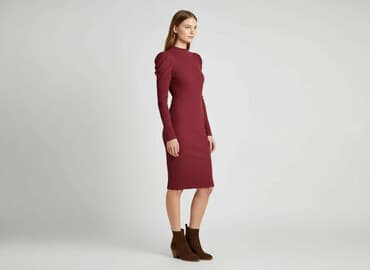 klapki miu miu z futerkiem: Amisu, Sukienka damska, M — 6