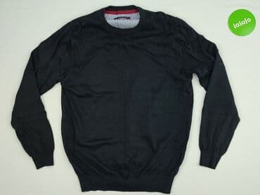 sweter w paski z serduszkiem: Sweter dla mężczyzn, rozmiar L — 2