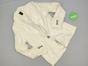 klapki kremowe: Sinsay, Marynarka damska, rozmiar S — 2