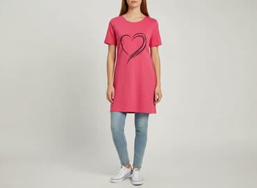 bluzki w paski z serduszkiem: Tunika damska, rozmiar S — 5