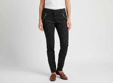 zalando sukienki dla puszystych: Spodnie materiałowe damskie, rozmiar S — 7