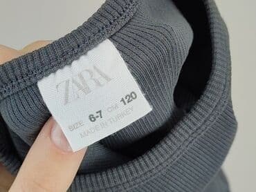sukienka w geometryczne wzory h: Sweatshirt, Zara, 7 years, 116-122 cm, condition - Perfect — 4