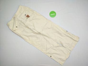 kremowe jeansy damskie: Spodnie materiałowe damskie, rozmiar S — 3