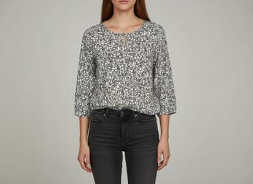 bluzka w kratę czarno biala: Up FASHION, Bluzka damska, rozmiar S — 1