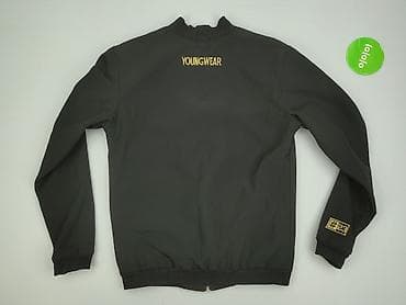 identic basic t shirt: Męska bluza bomber Young Wear 23 - Kolor: czarny z złotymi detalami - — 3