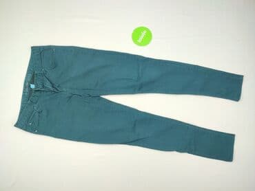 Women: Material trousers for women, size L (EU 40) — 2
