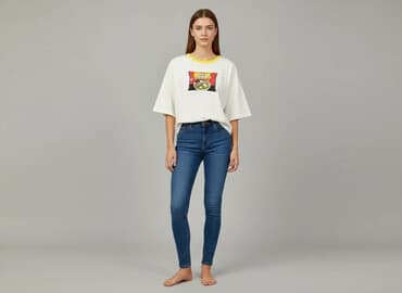 anime koszulki cropp: Cropp, T-shirt damski, rozmiar XS — 6