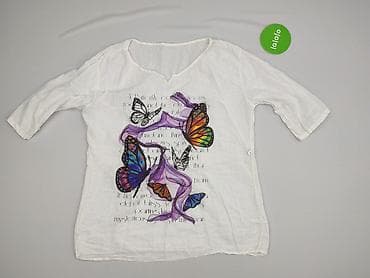 blekitna bluzki: Butterfly, Bluzka damska, rozmiar XL — 2