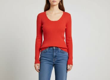 reserved czerwony sweter: Oasis, Sweter damski, rozmiar S — 7