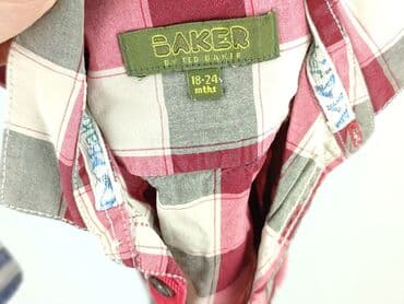koszulka z dynia dla dziecka: Shirt 1.5-2 years, condition - Perfect, pattern - Cell, color - Red — 4