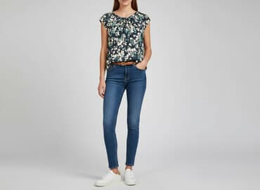 czarna bluzka koronkowa zara: Bluzka damska, rozmiar S — 6