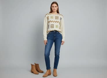 kurtki zimowe damskie c a: Sweter damski, rozmiar M — 6