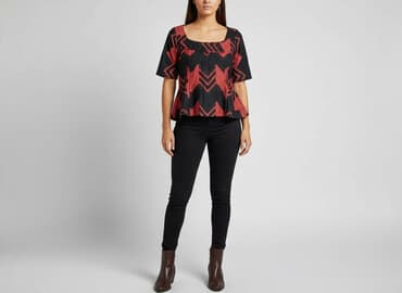 długość koszulki a wzrost: Bluzka damska, L — 5