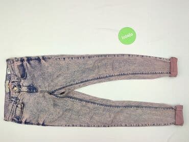 dżinsy w róże: Topshop, Jeansy damskie, rozmiar S — 2
