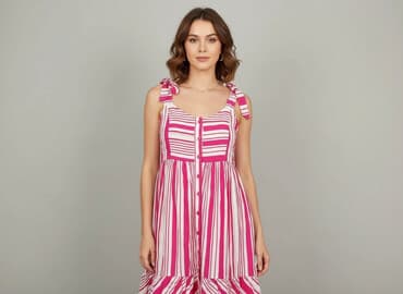 sukienki w paski na wesele: Sukienka damska, rozmiar S — 1