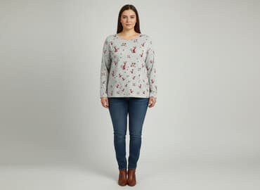 bluzka z kotem damska: Sarex, T-shirt damski, rozmiar XL — 1