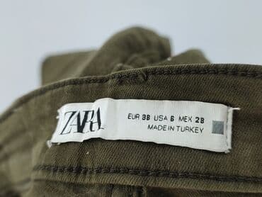 zielone jeansy: Zara, Jeansy damskie, rozmiar M — 4
