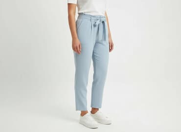 spodnie materiałowe tommy hilfiger: Cloud 5ive, Spodnie materiałowe damskie, rozmiar XL — 7