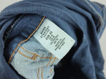 dżinsy ciążowe z dziurami: H&M Mama, Jeansy damskie, rozmiar L — 4